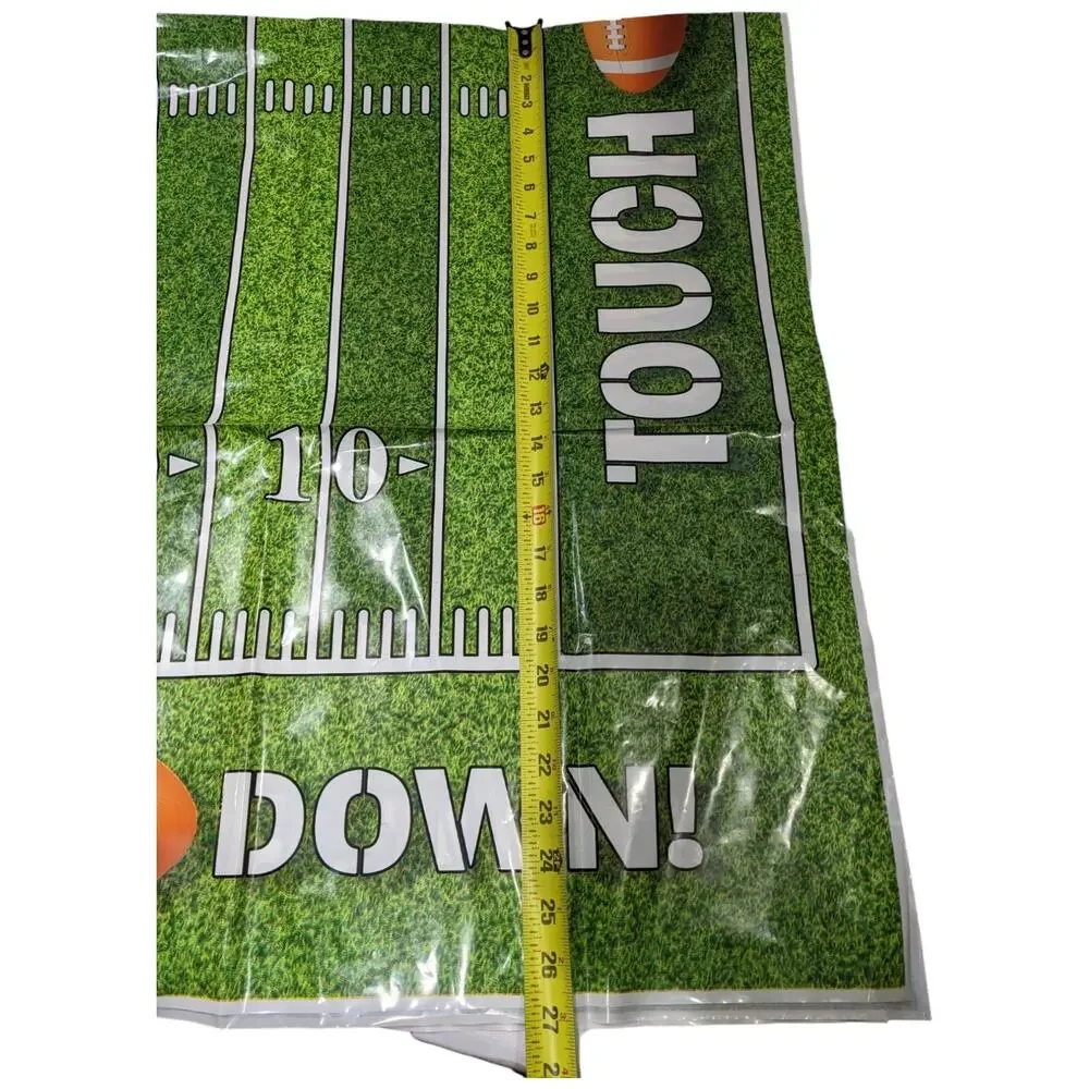 Football Party Plastic Tablecloths Disposable Plastic Sports Theme about 54x72